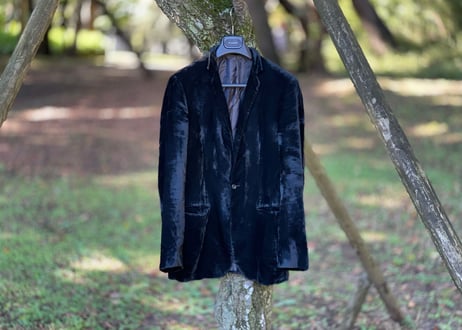 jilsander velour jacket