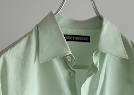 isseymiyake green shirt