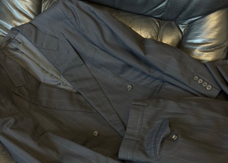 burberry double stripe set up suit