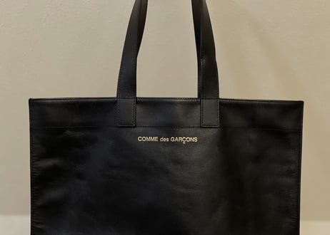 comme des garcons leather tote bag