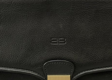 balenciaga leather shoulder bag