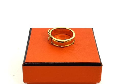 hermes gold ring dead stock