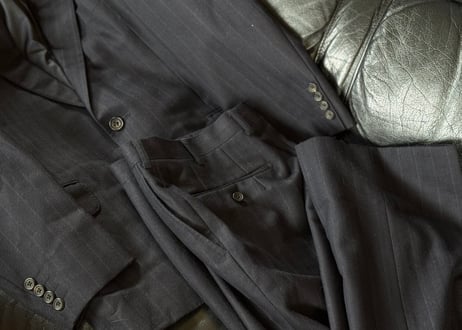 burberry stripe set up suit