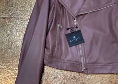 lanvin 2017aw leather jacket dead stock