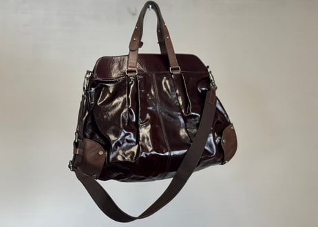 marni patent leather shoulder bag