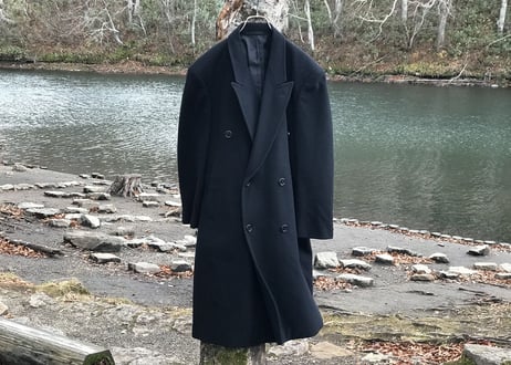 80-90s double chesterfield coat