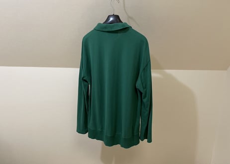 raf simons ×fred perry green knit polo