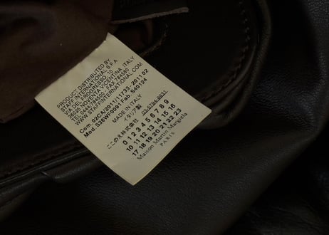 maison margiela "ここのえ最終期" leather chain shoulder bag