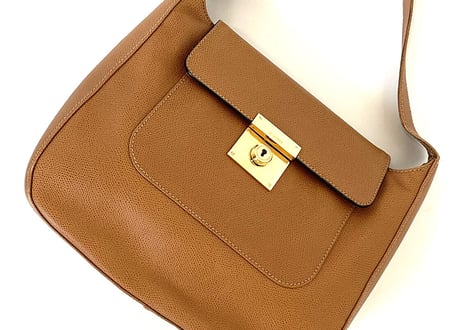 jilsander leather bag brown