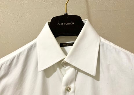 louis vuitton double cuffs shirt white