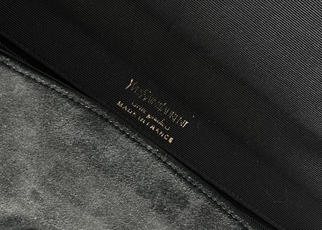 yves saint laurent rive gauche made in France leather shoulder bag
