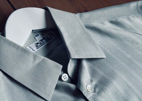 hermes silk three quarter sleeve shirt