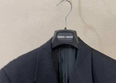 giorgio armani stripe set up suit