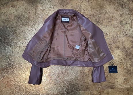 lanvin 2017aw leather jacket dead stock