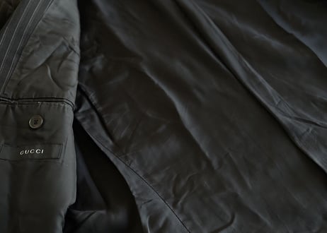 gucci stripe set up suit