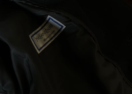 yves saint laurent wool long coat