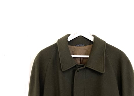 80-90 made in Italy  cashmere coat moss green