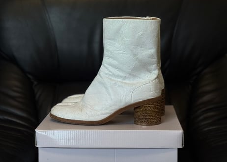 maison margiela "penki" tabi heel boots 42
