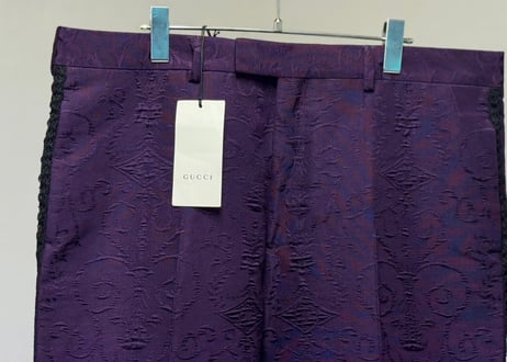 gucci lace trousers dead stock