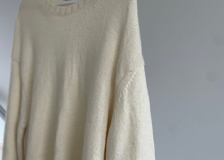 auralee drop shoulder knit