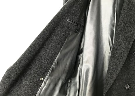 80-90s yves saint laurent  double chesterfield coat
