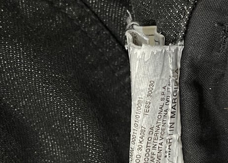 maison margierla 2008ss black denim