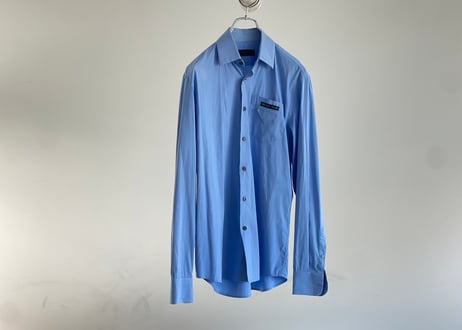 prada 2021ss triangle logo shirt