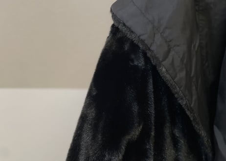 90s reversible fur coat dead stock