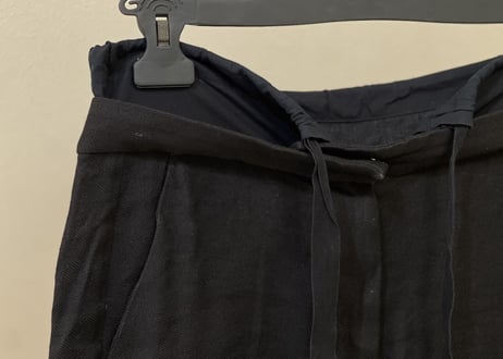 mm6 maison margiela linen wide pants