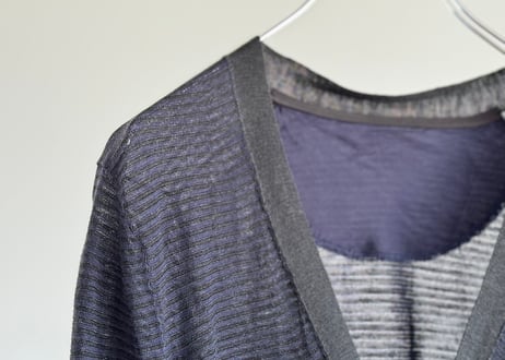 sacai linen cardigan