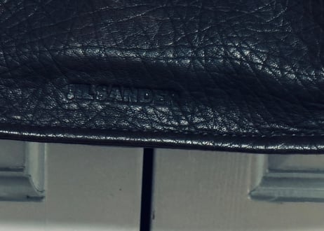 jilsander leather shoulder bag
