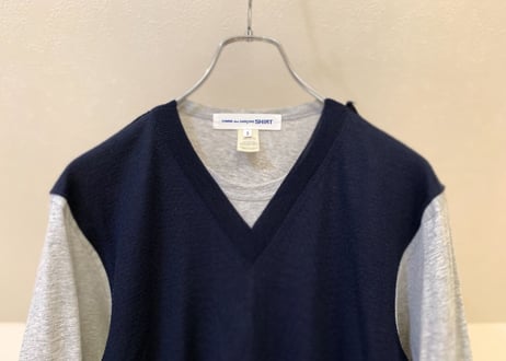 comme des garcons shirt switching knit