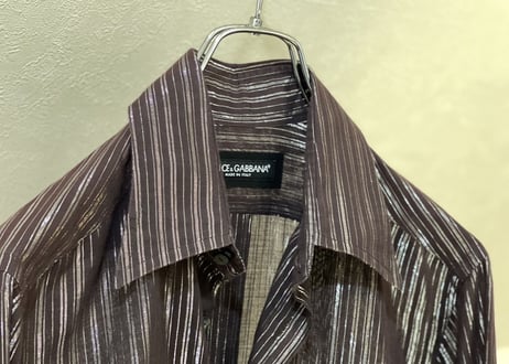 dolche&gabbana stripe shirt dead stock
