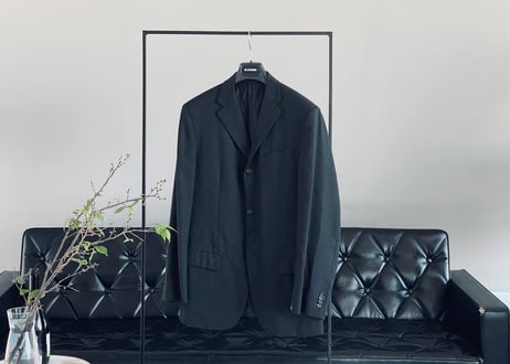 jilsander dark gray set up suit