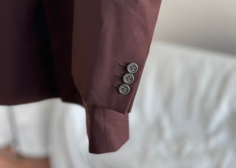 gianni versace "初期" bordeaux double set up suit