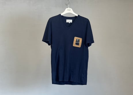 maison margiela leather pocket tops