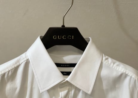 gucci dress shirt white