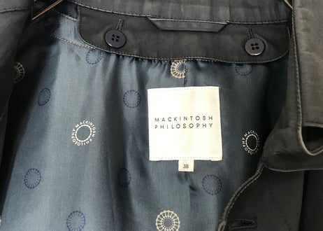 mackintosh philosophy "ゴム引き” coat