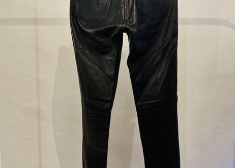 agnes b leather pants made in france