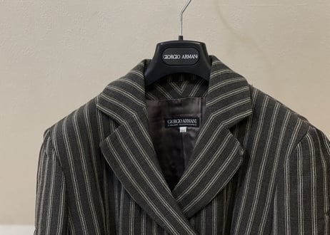 80s giorgio armani stripe set up suit