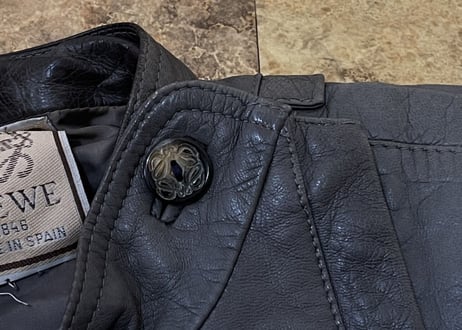 80's loewe leather blouson