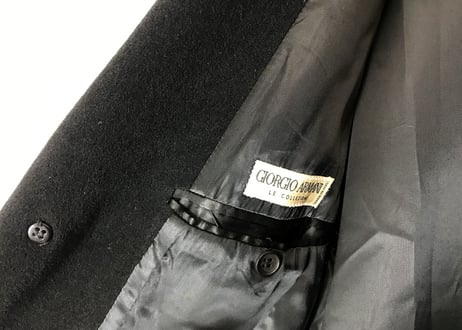 giorgio armani chesterfield coat