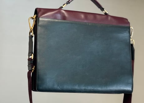 marni leather shoulder bag