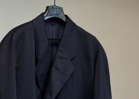 dior double chesterfield coat