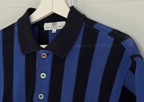 balenciaga stripe BB logo shirt