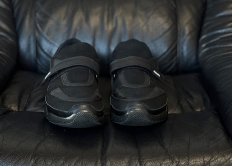 prada logo velcro shose