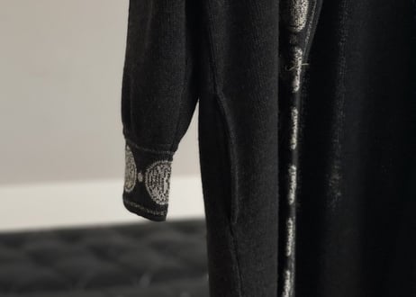 80s nina ricci knit long coat