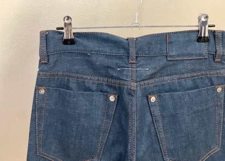 mm6 maison margiela  flare denim pants dead stock