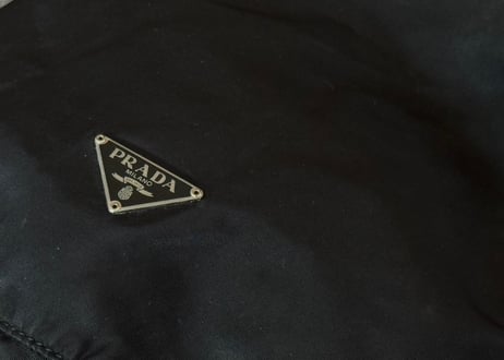 prada nylon "巾着" bag black #A