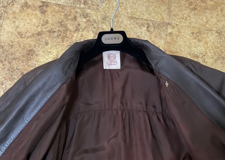 loewe leather blouson